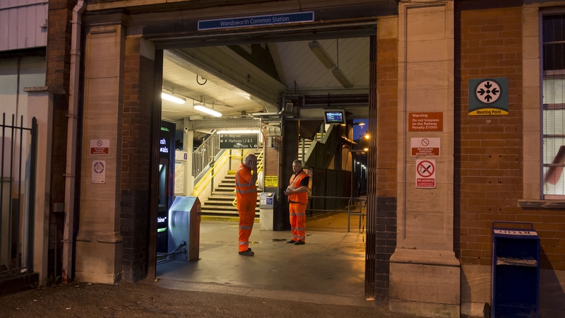 The man was pronounced dead at the scene at the station