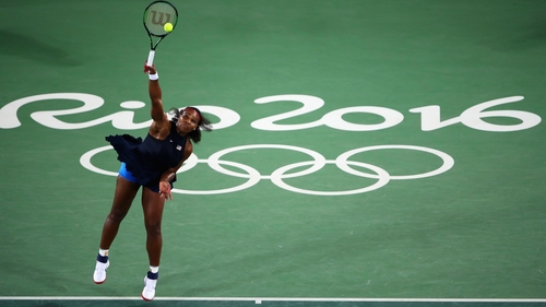Serena Williams was made to work hard in the first set