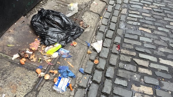 Pockets of Ireland's major cities continue to suffer from significant levels of litter