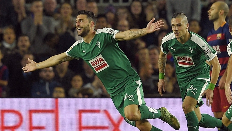 Borja Baston was on loan at Eibar last season