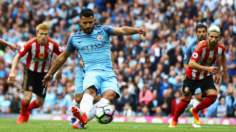 Sergio Aguero puts City ahead