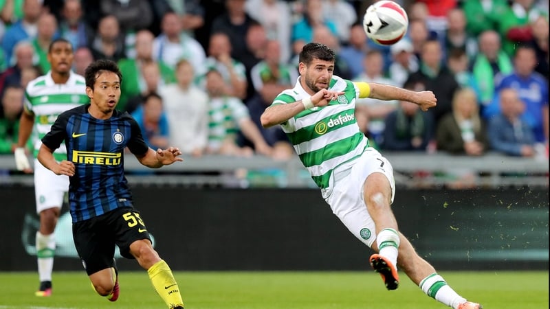 Nadir Ciftci hits the crossbar in the first half