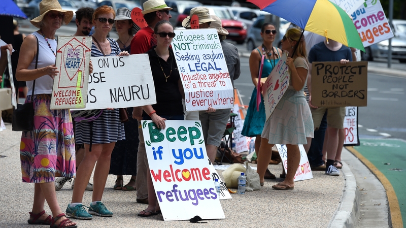 Australia detains asylum seekers who arrive by boat in camps on Nauru and Papua New Guinea