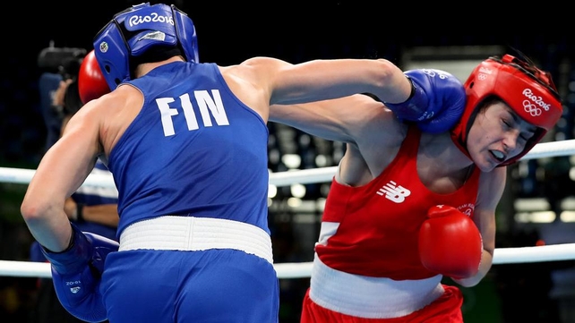 There was heartbreak for Katie Taylor as she was beaten by Mira Potkonen on a split decision...