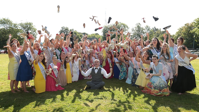 Dáithí Ó Sé pictured with last year's crop of Roses