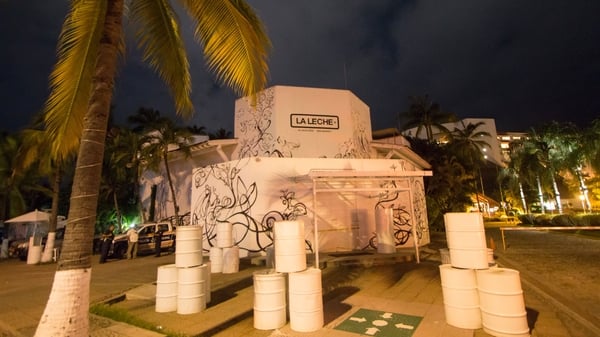 The restaurant 'La Leche' in Puerto Vallarta where Alfredo Guzman was among a group kidnapped