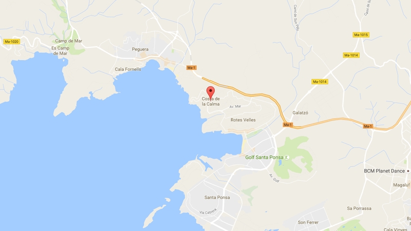 The shooting took place in Costa de la Calma (pic: Google maps)