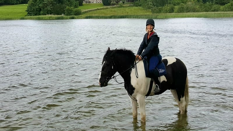 Deirdre Mullins and her pal Ken on a short break to Castle Leslie in County Monaghan