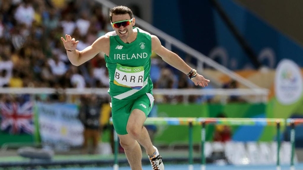 Thomas Barr in full flight during his men's 400m final
