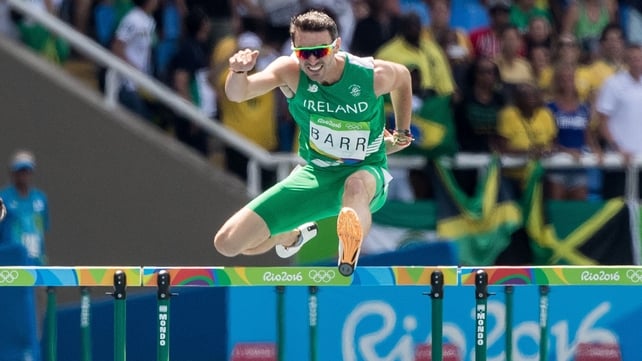 Thomas Barr set a new Irish record in finishing fourth in 400m hurdles final - a stunning performance in Rio from the Waterford man.