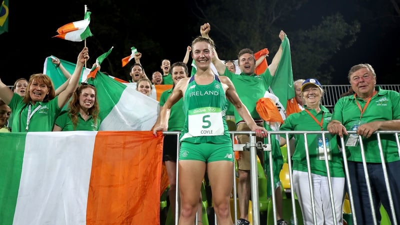 Natalya Coyle and her family and friends in Rio