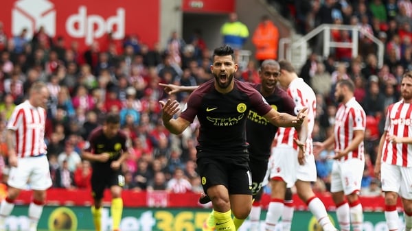 Sergio Aguero was among the goals again