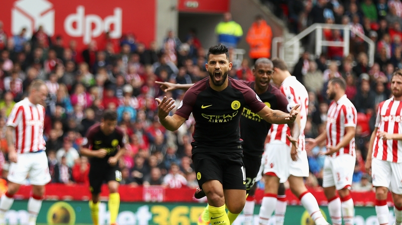 Sergio Aguero was among the goals again