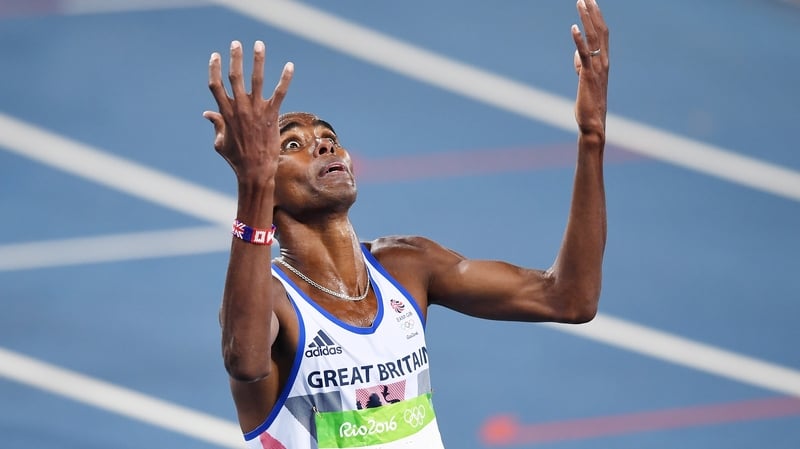 Mo Farah celebrates his second gold in Rio last night