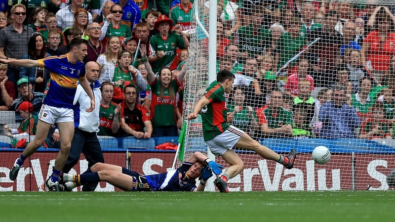 Jason Doherty slots home Mayo's opening goal