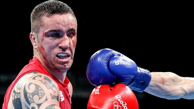David Oliver Joyce proved no match for the elusive Azeri fighter Albert Selimov in their round-of-16 bout.