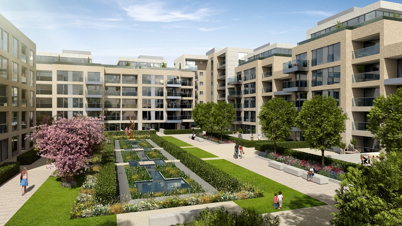 The proposal provides for three separate residential blocks with landscaped open spaces between them