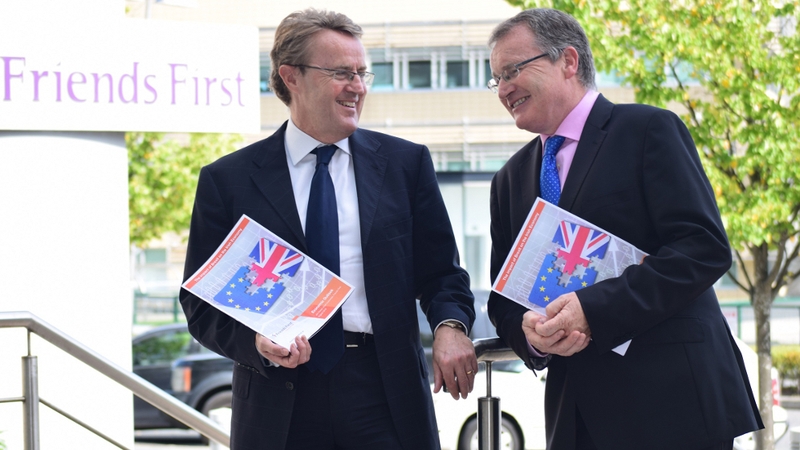 Friends First Chief Economist Jim Power (L) and Brian O’Neill