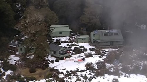 A search party found the woman after concerns were raised that she and her partner had not been seen since they set out on their walk