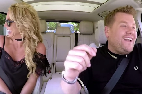 Britney Spears and James Corden belt out the hits together