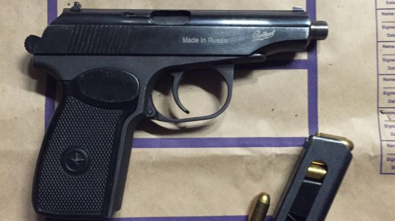 Gun and ammunition were recovered during search