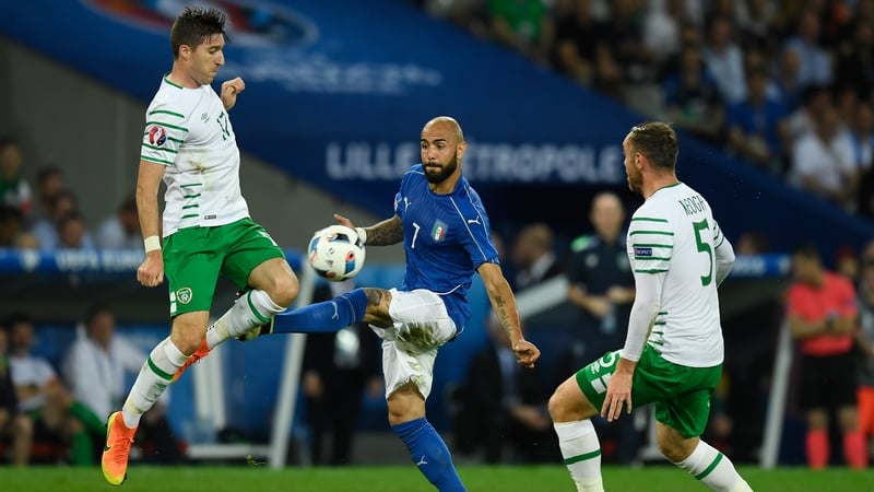Simone Zaza in action for Italy against Ireland at Euro 2016