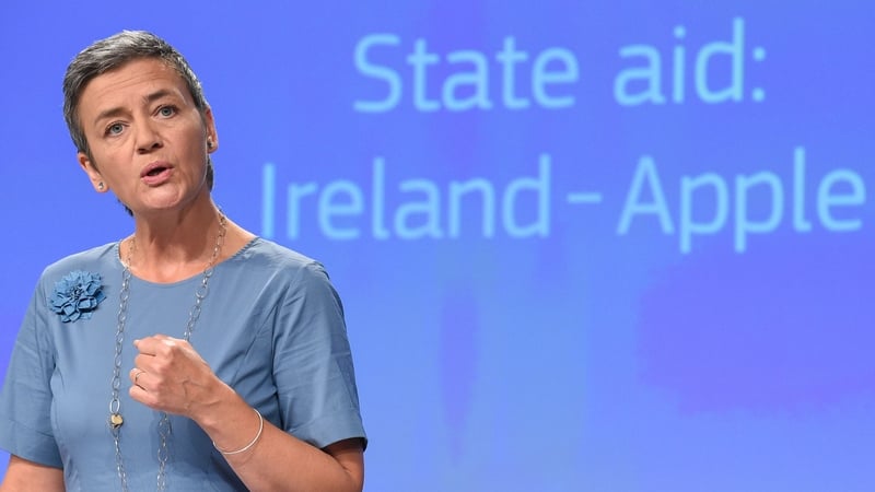 EU Competition Commissioner Margrethe Vestager said the €13bn is unpaid taxes not penalties