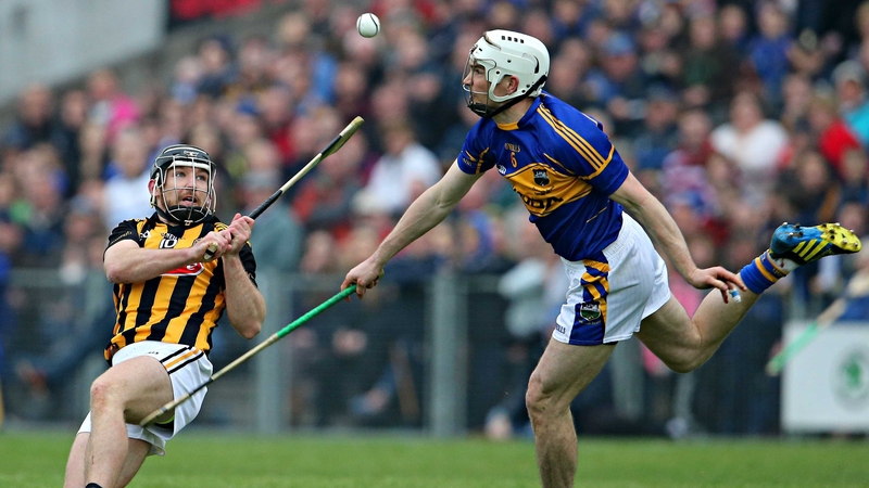 Brendan Maher goes up against Richie Hogan during the 2014 final