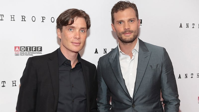 Cillian Murphy and Jamie Dornan on the red carpet for the Anthropoid Premiere