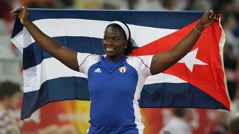 Yarelys Barrios after claiming silver in 2008