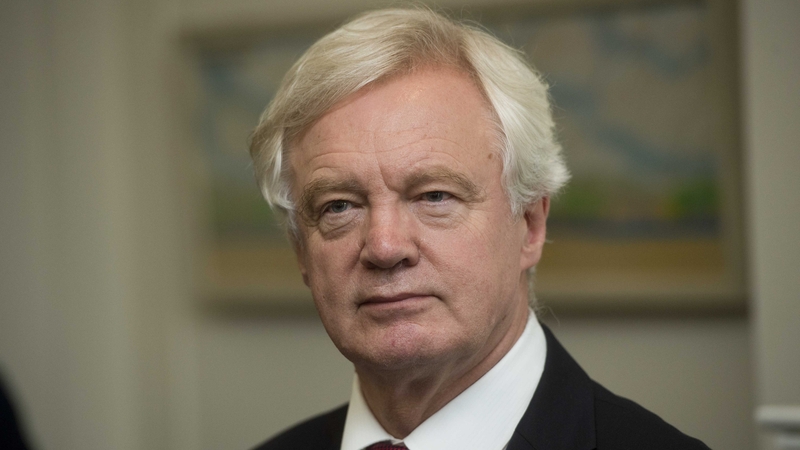 Brexit minister David Davis was speaking on a visit to Belfast