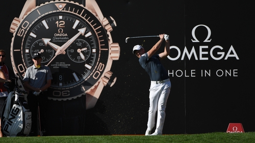 Willet hits his tee shot at the 13th in Switzerland on Thursday