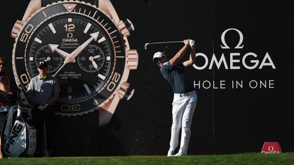 Willet hits his tee shot at the 13th in Switzerland on Thursday