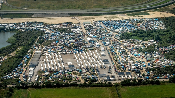 Aid groups say the camp is home to around 10,000 people