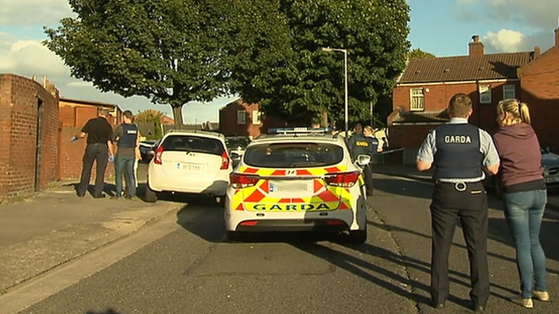 Gardaí believe the shooting could be feud-related as a member of the Hutch family lives in the area