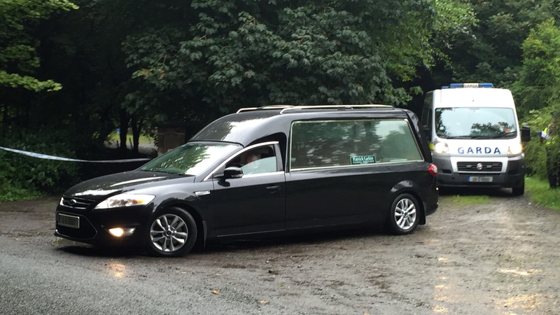 The body was removed from Rahin Woods in Kildare for a post mortem