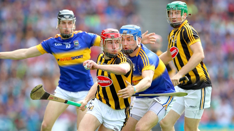 Kilkenny’s Cillian Buckley and John McGrath of Tipperary
