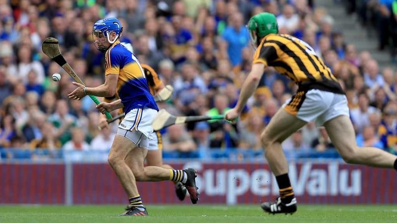 John McGrath scores Tipperary's second goal at Croke Park