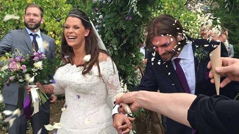 Fifi Geldof pictureed at her wedding at the weekend (Pic @fifigeldof)