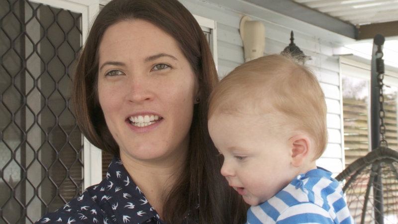 Rosie Nolan with baby William