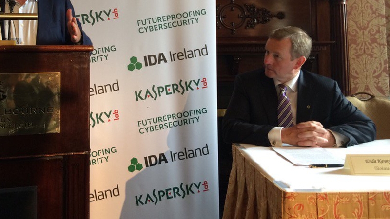Taoiseach Enda Kenny said the investment is 'an endorsement of Ireland as a hotbed for cybersecurity research'