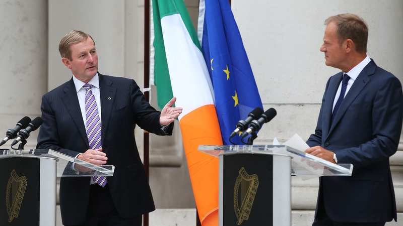 Donald Tusk held talks at Government Buildings with the Taoiseach