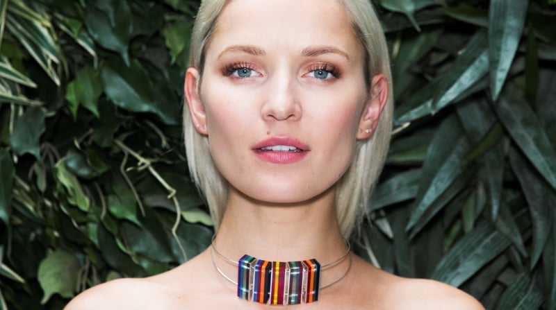 Model wearing Mulholland Jewellery