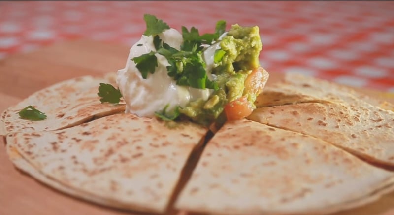 Watch Molly make an easy cheesy Quesadilla.