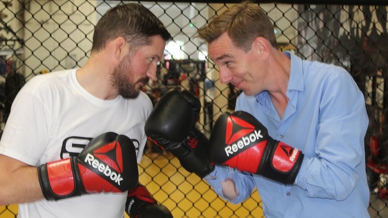 Ryan Tubridy squares up to Conor McGregor's coach John Kavanagh