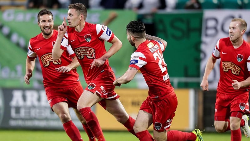 Garry Buckley celebrates scoring his sides second goal