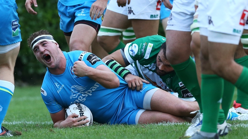 Skipper Rob Herring touches down for Ulster