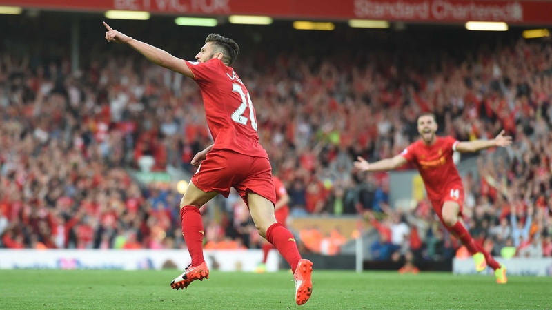 Adam Lallana scored a spectacular third for Liverpool