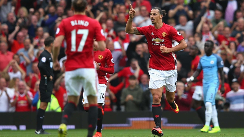 Zlatan Ibrahimovic scored in yesterday's defeat to City
