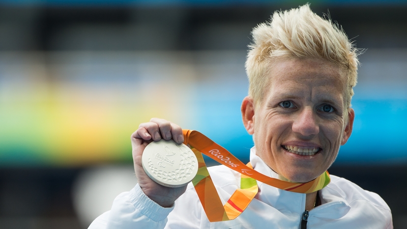 Marieke Vervoort won a silver medal in the 400m wheelchair race on Saturday